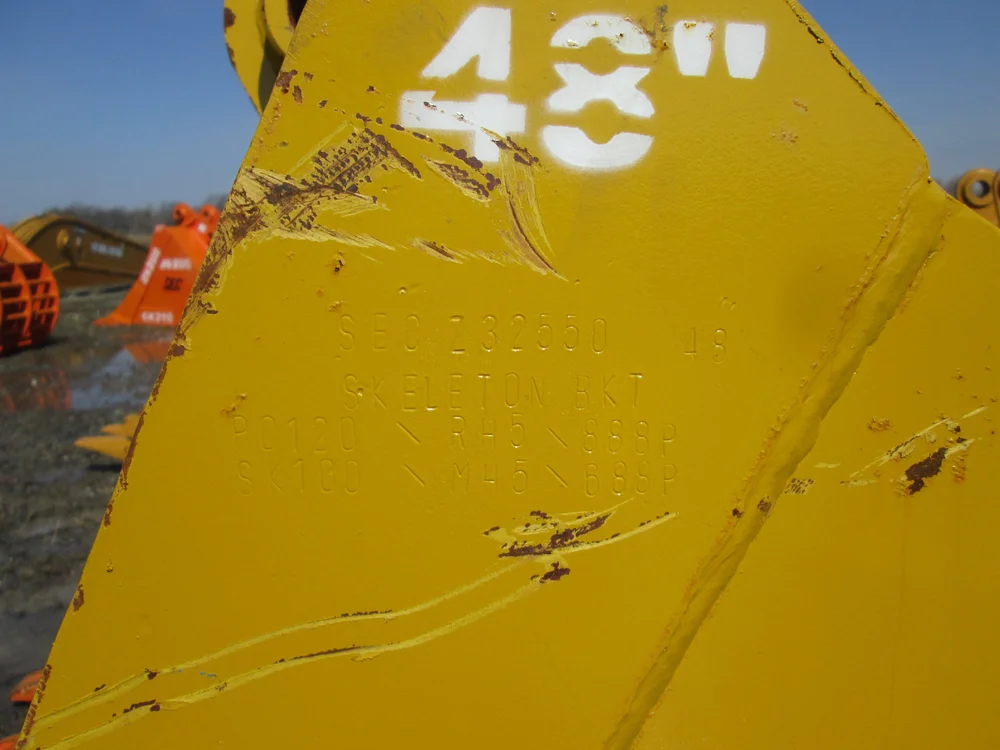 2550- New 48” SEC Skeleton Tooth Bucket Kobelco SK100, Komatsu